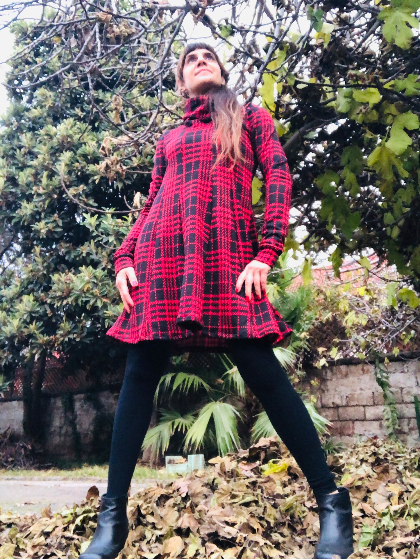 Vestido Lanilla Cuadrille