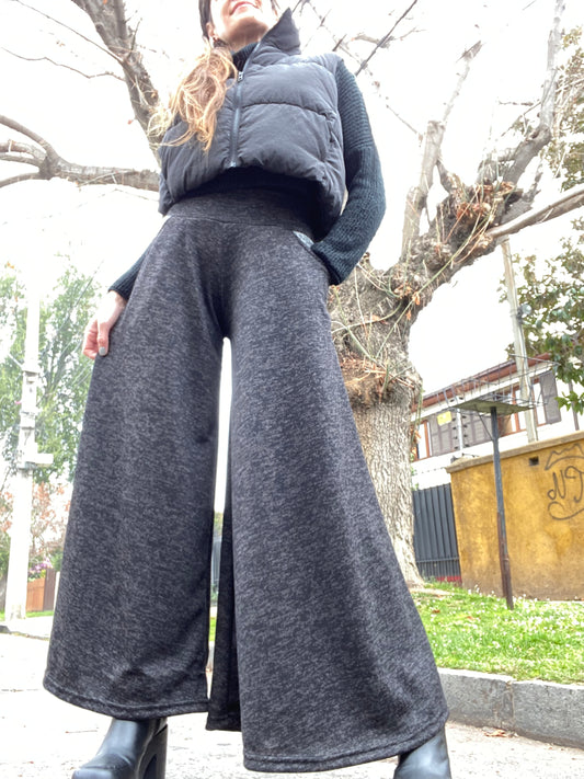 Palazzo Lanilla Black Melange