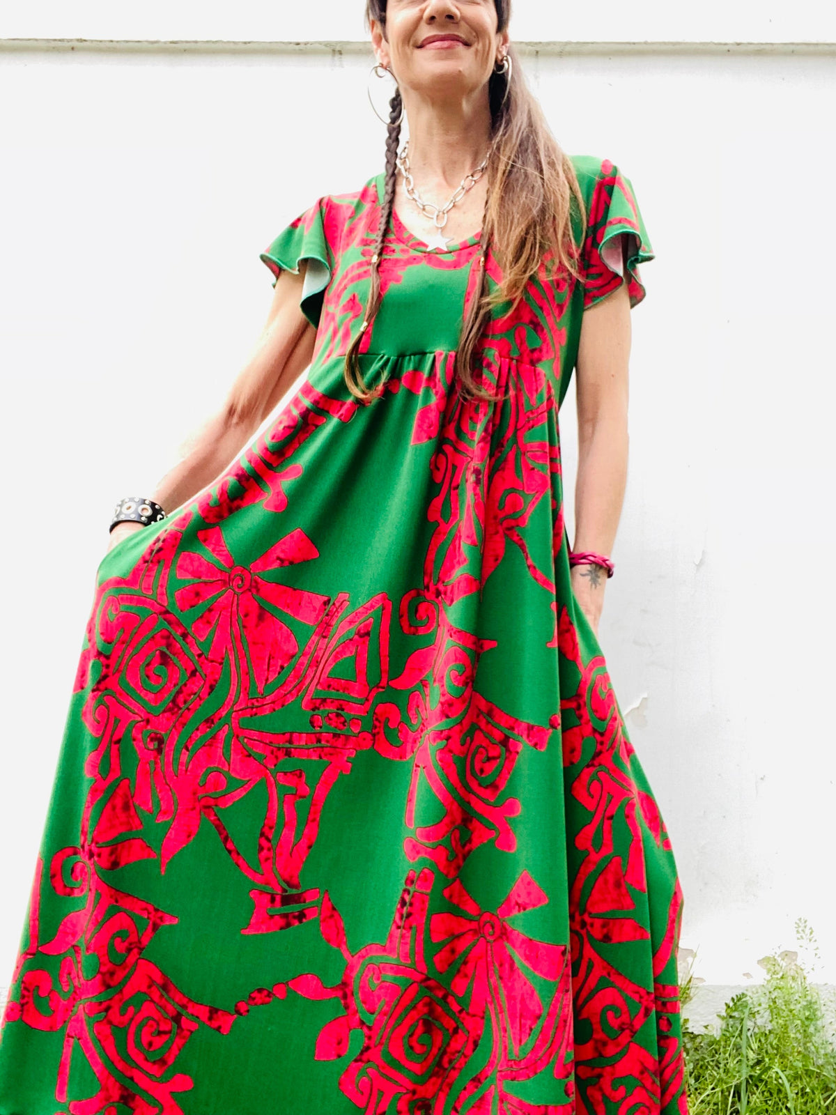 Vestido Mila Green Magenta