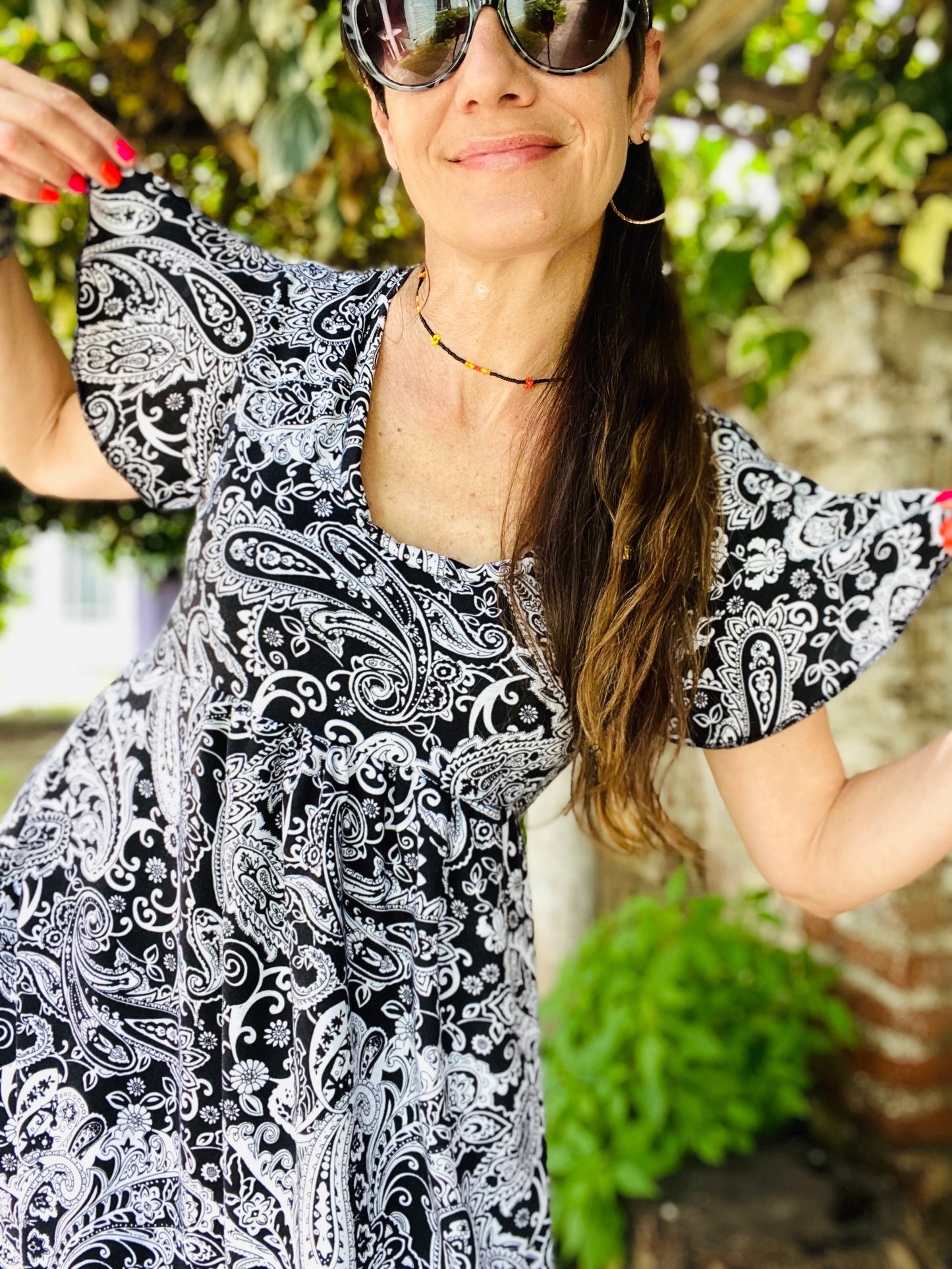 Véstido Mila Black n White