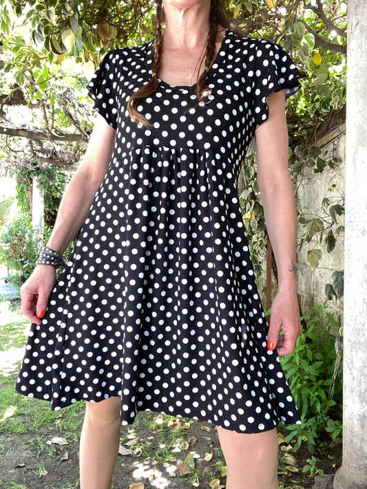 Véstido Mila Lunares Blancos