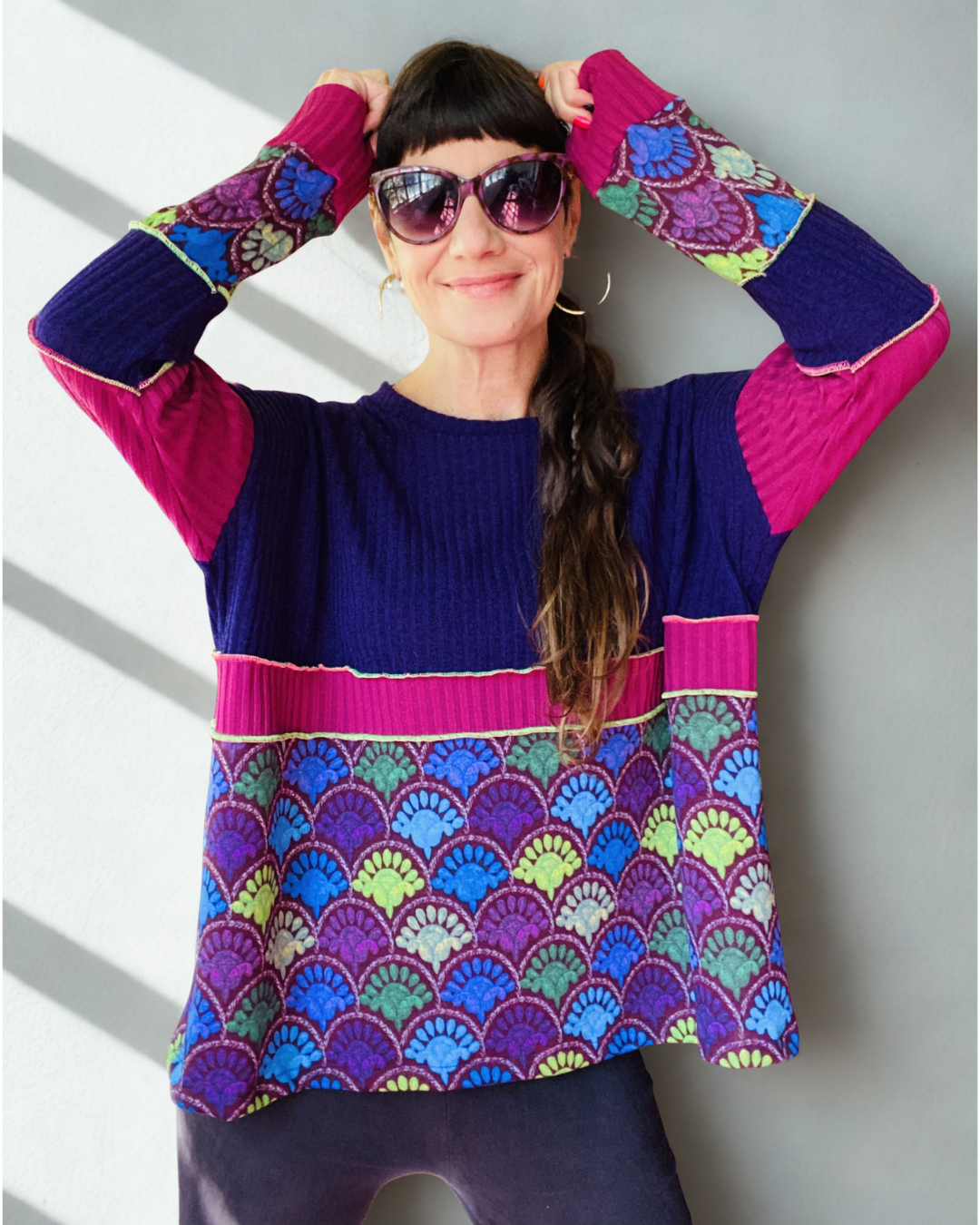 Poleron Multicromo Violet