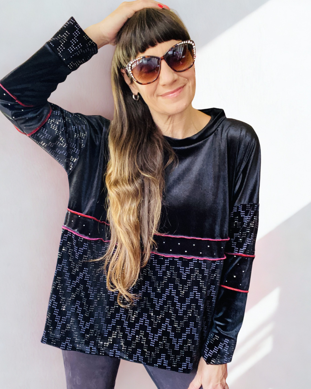 Poleron Multicromo Velvet Brigh Black 🖤