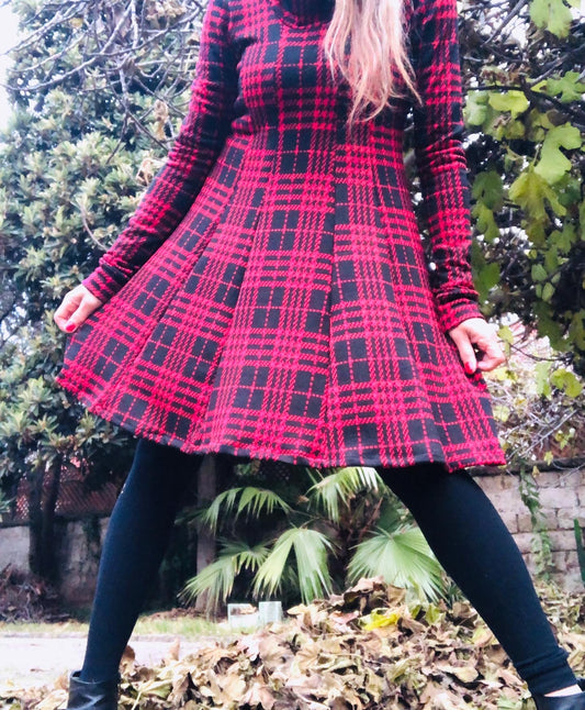 Vestido Lanilla Cuadrille