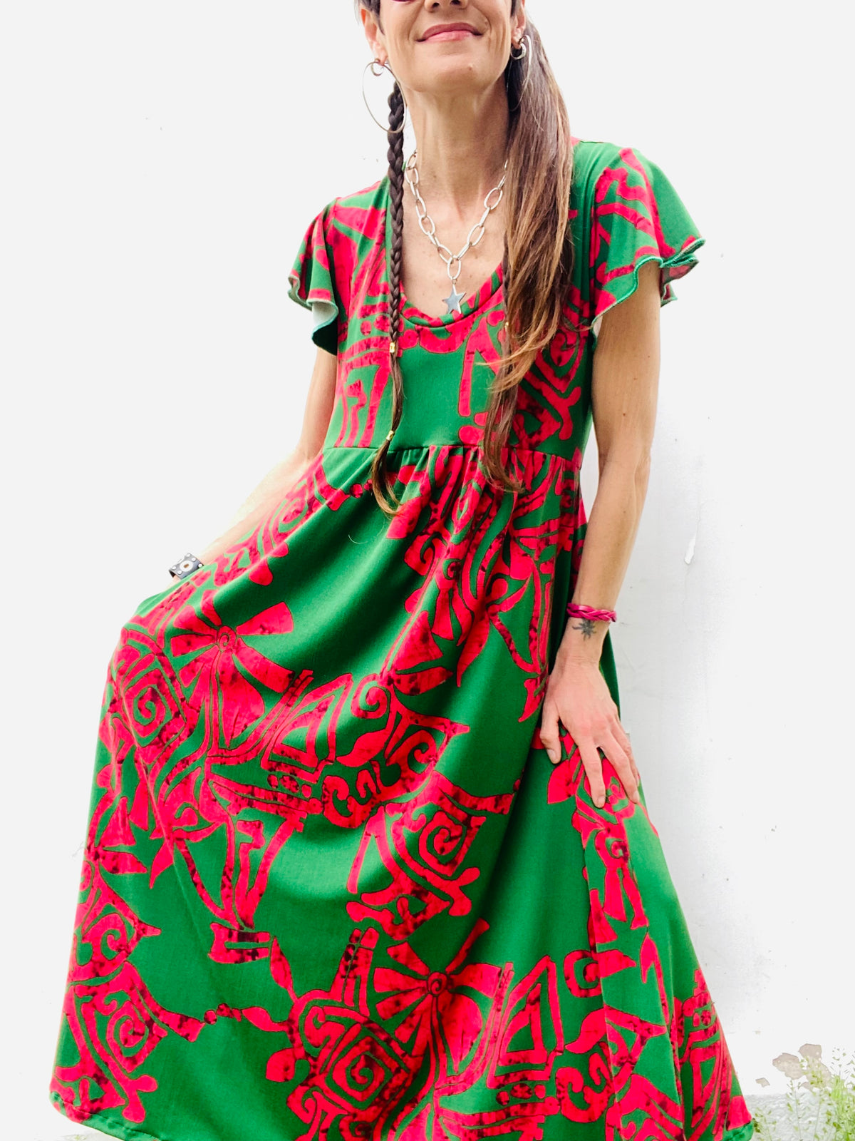 Vestido Mila Green Magenta