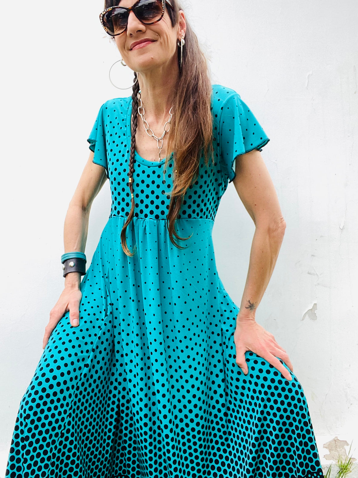 Vestido Mila Lunares Degrade