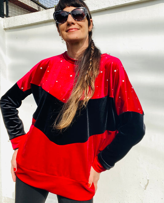 Poleron VelveT Red Black