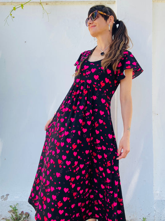 Vestido Mila Long Corazones