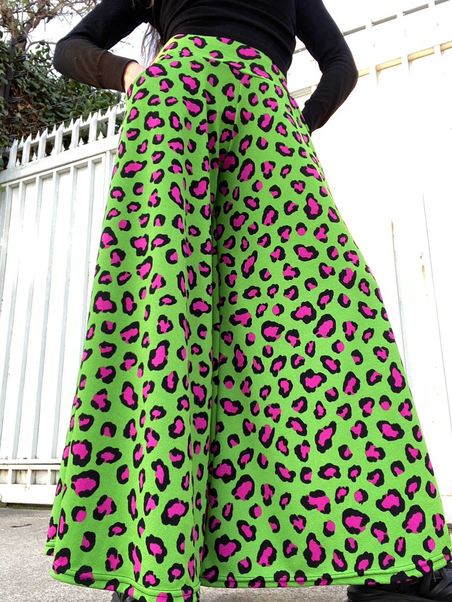 Palazzo Bolsillos Fuccia Green