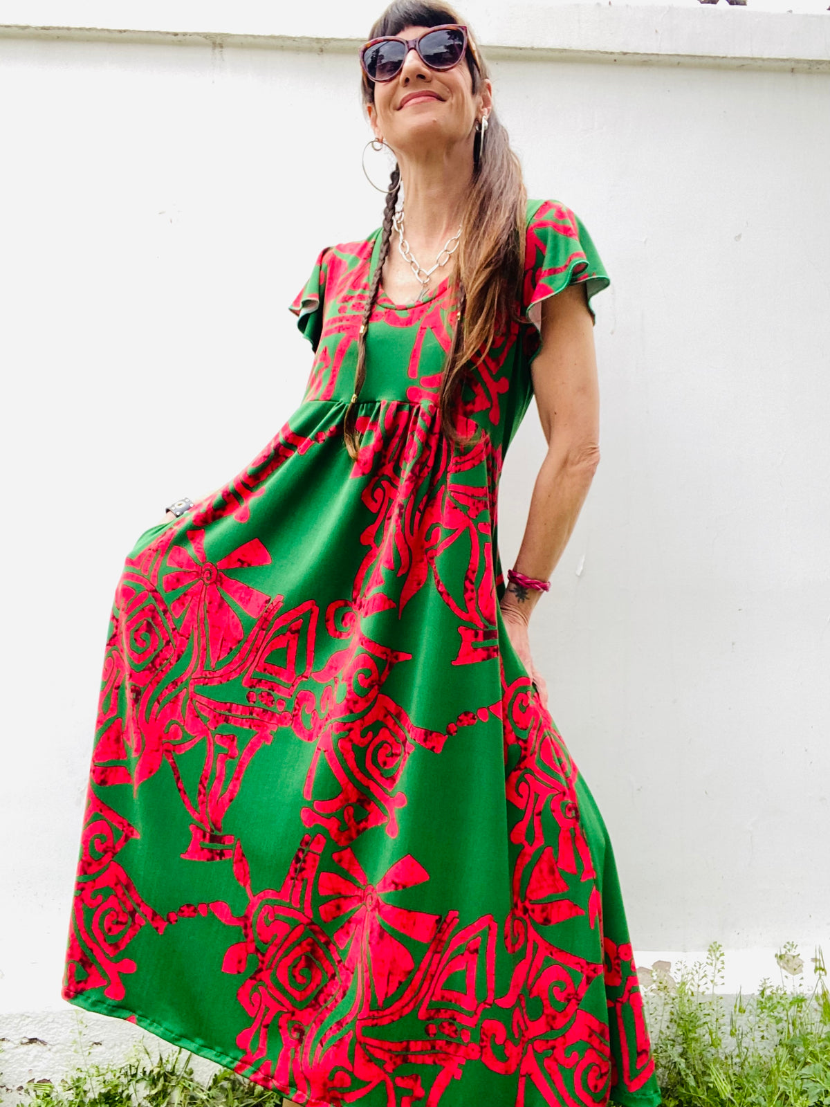 Vestido Mila Green Magenta