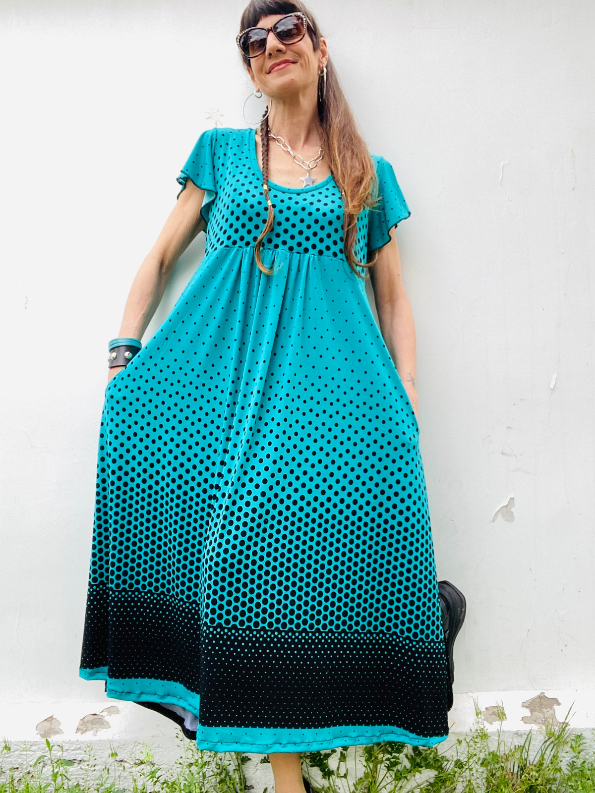 Vestido Mila Lunares Degrade