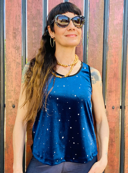 Polera Velvet Blue Star