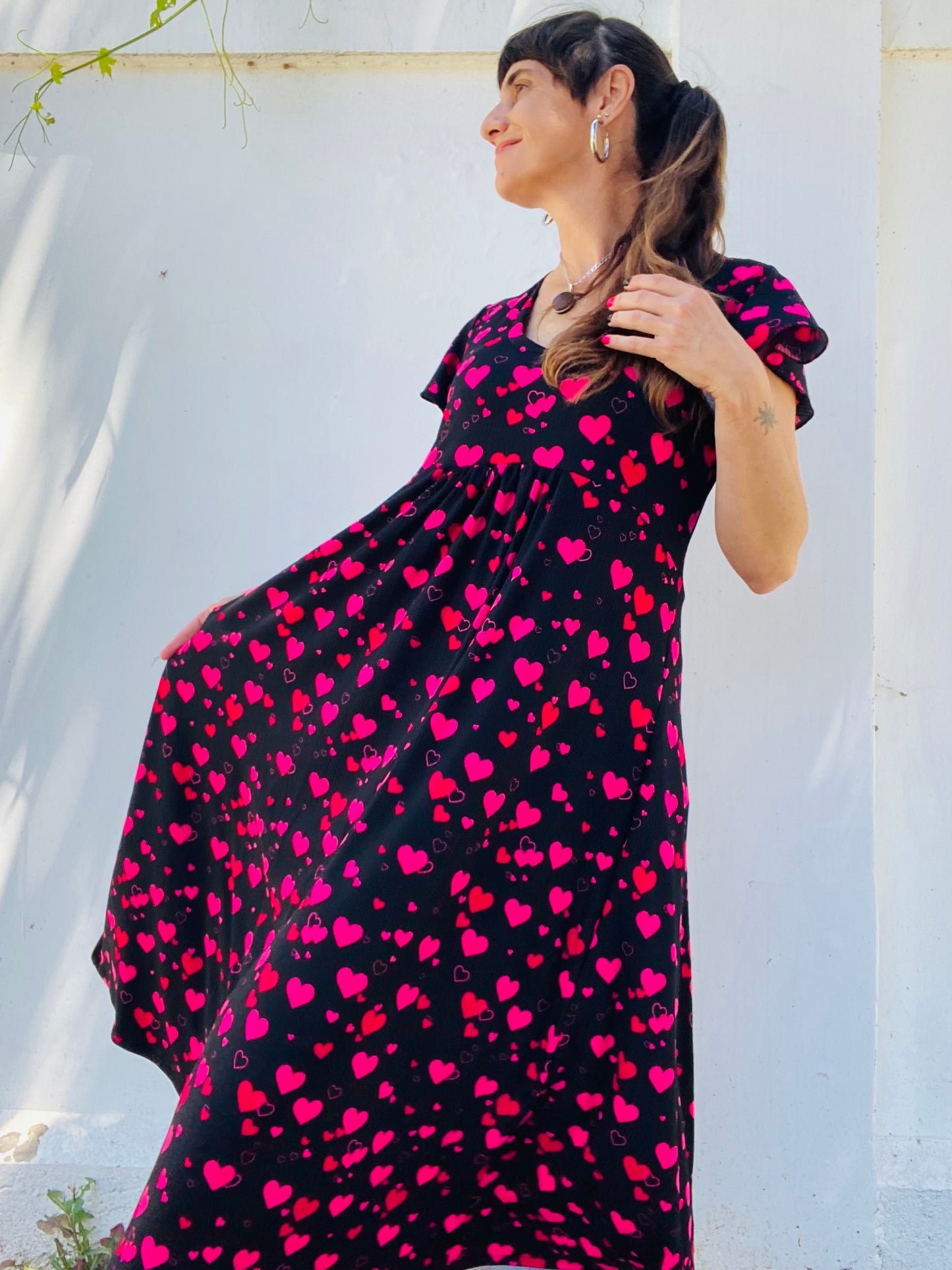 Vestido Mila Long Corazones