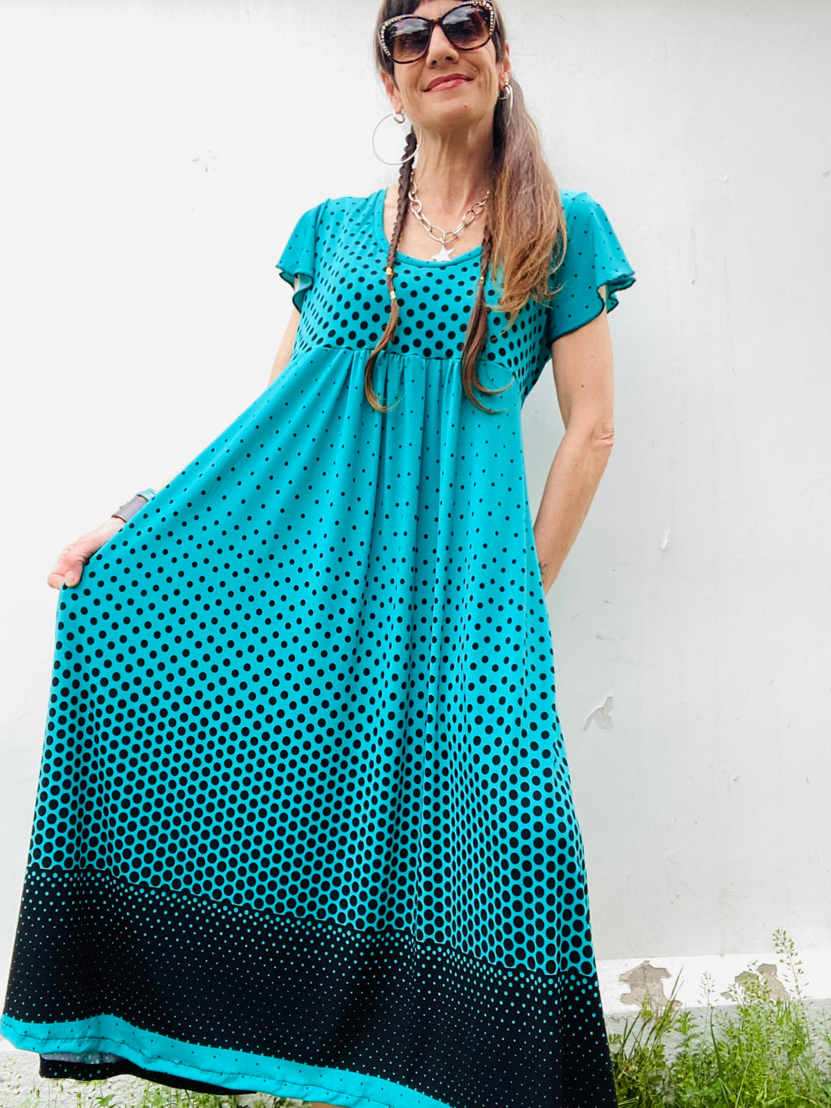 Vestido Mila Lunares Degrade