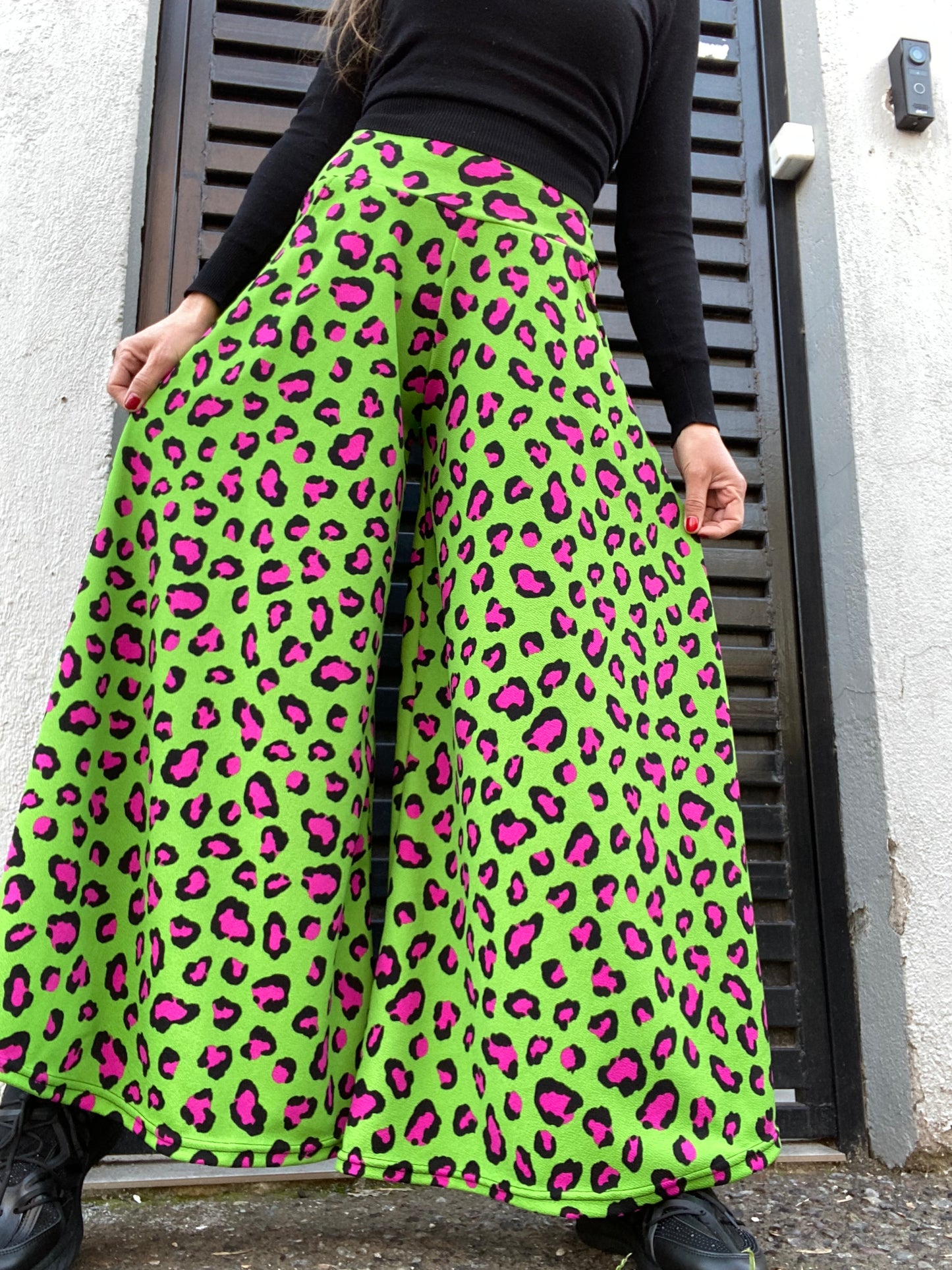 Palazzo Bolsillos Fuccia Green