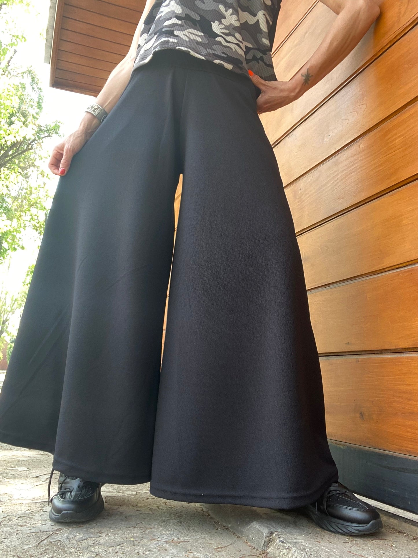 Palazzo bolsillos BLACK