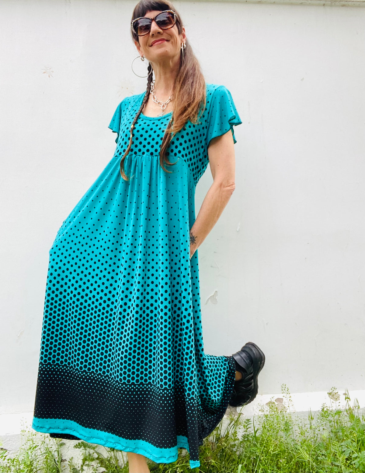 Vestido Mila Lunares Degrade