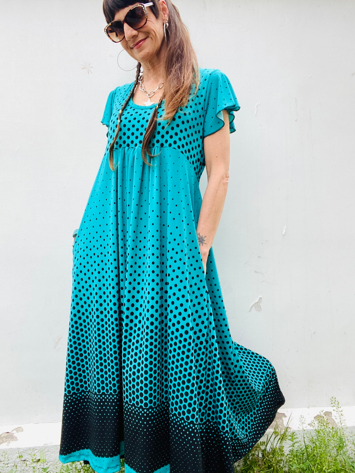 Vestido Mila Lunares Degrade