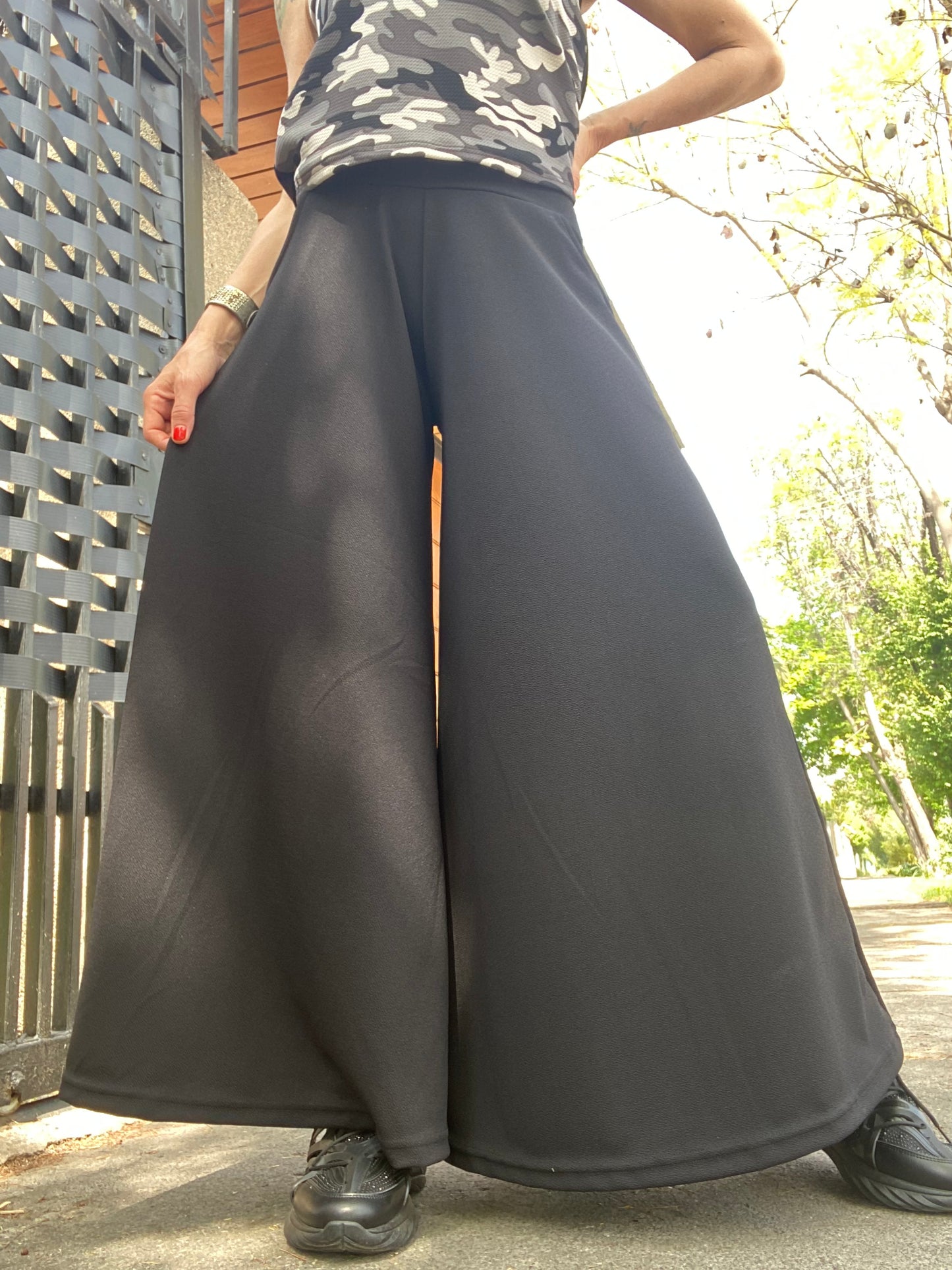 Palazzo bolsillos BLACK