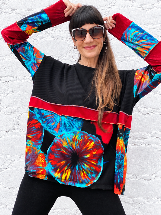 Polera Multicromo Velvet Circle
