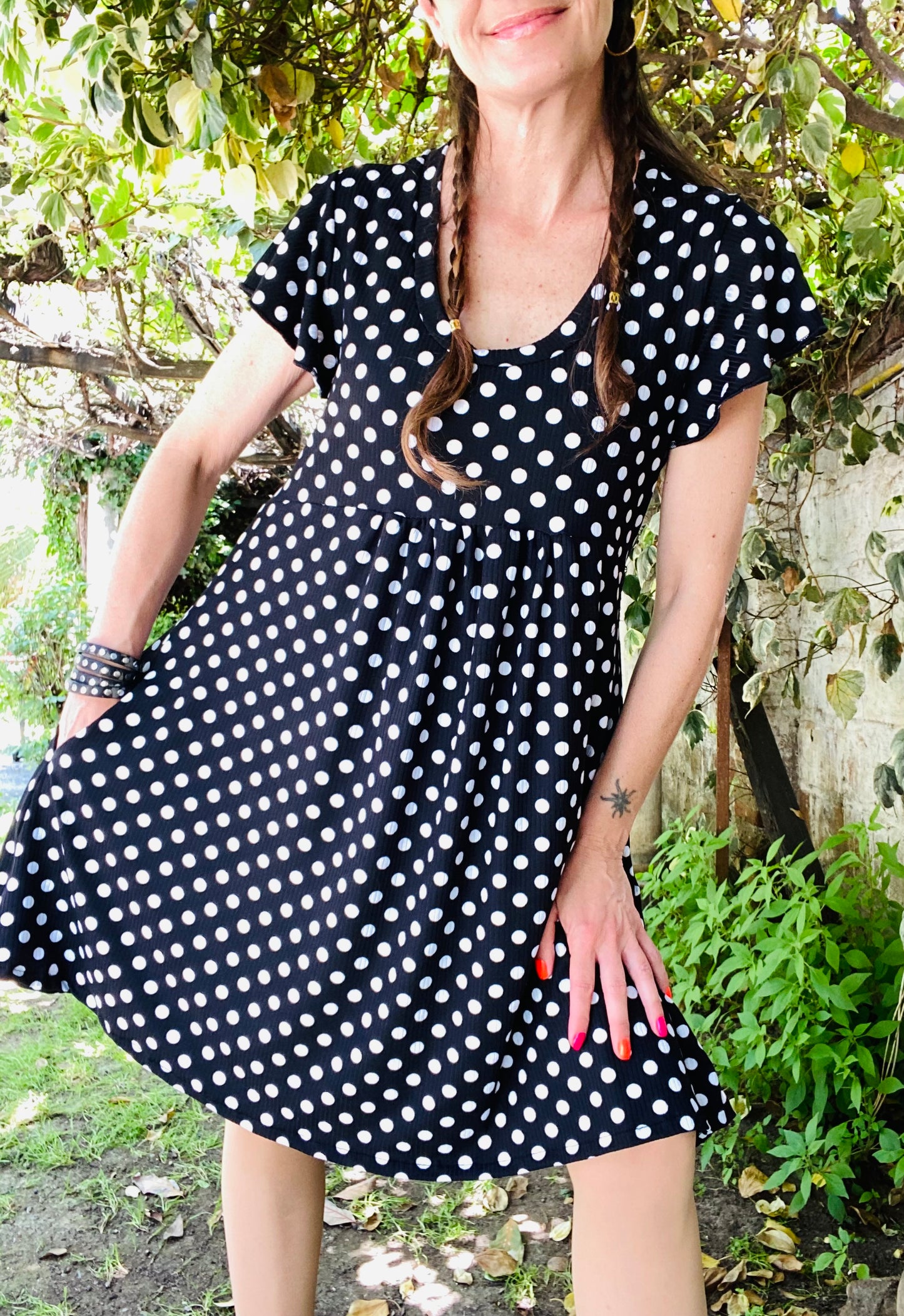 Véstido Mila Lunares Blancos