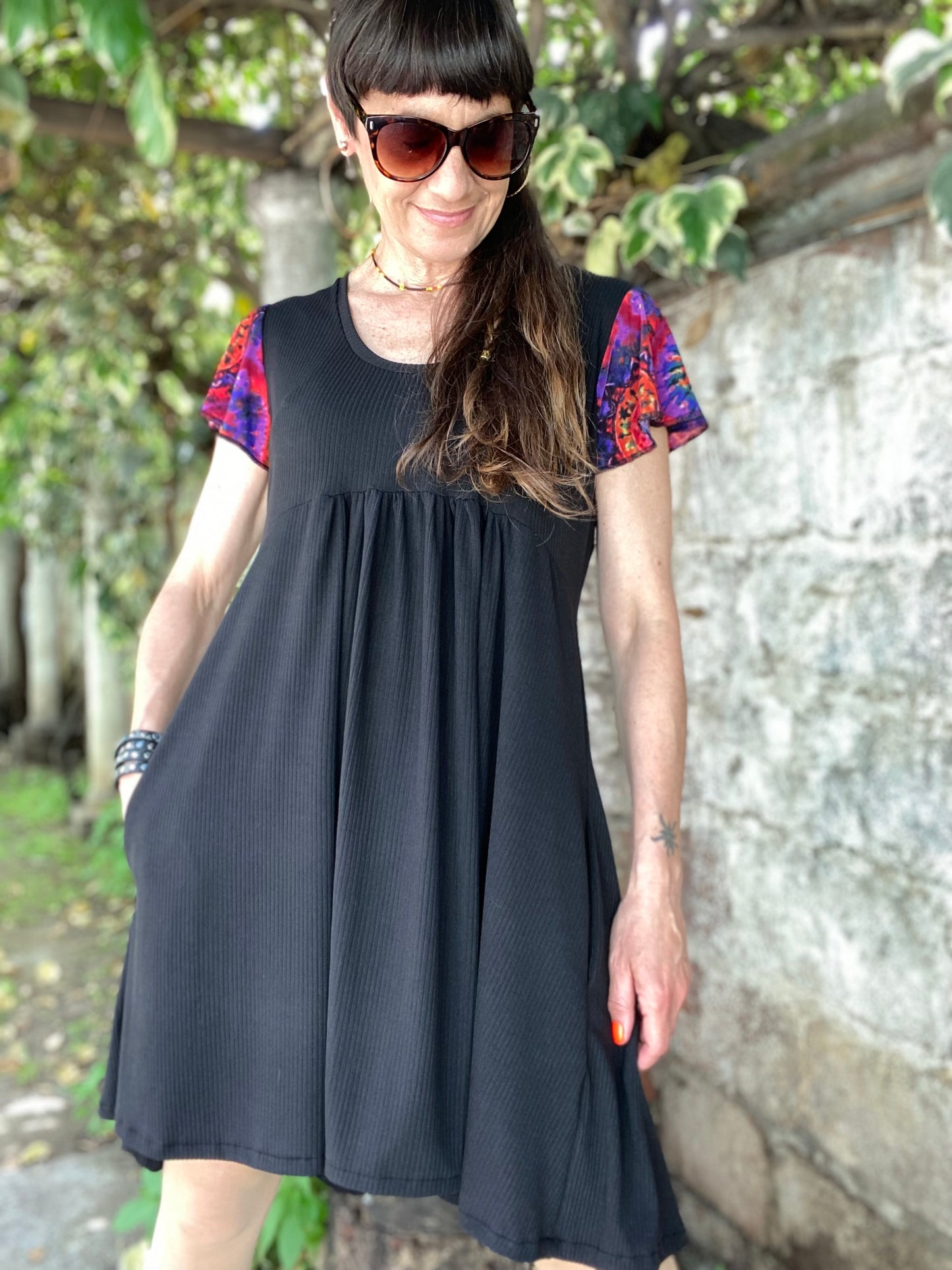 Véstido Mila Black Mandala