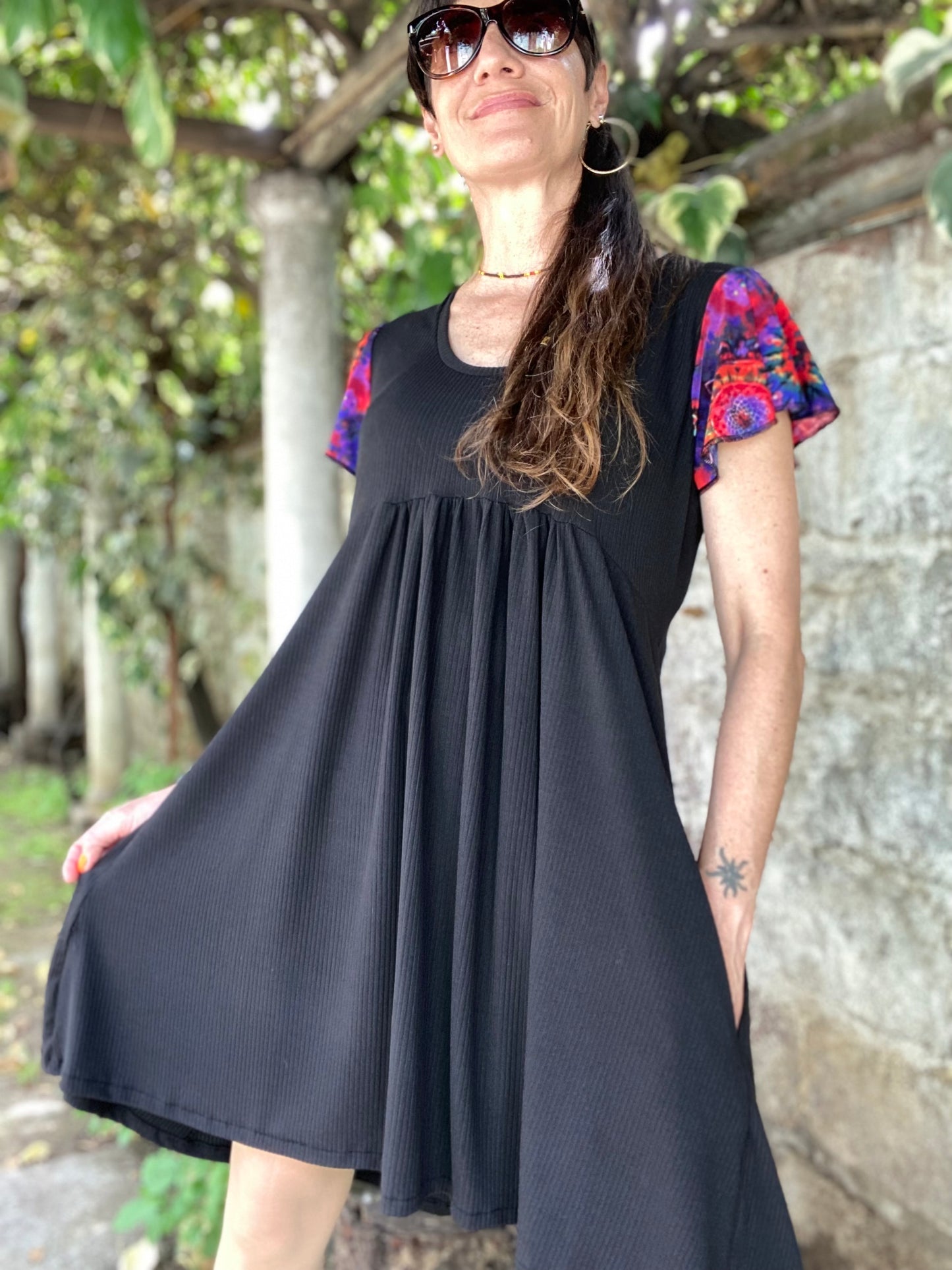 Véstido Mila Black Mandala