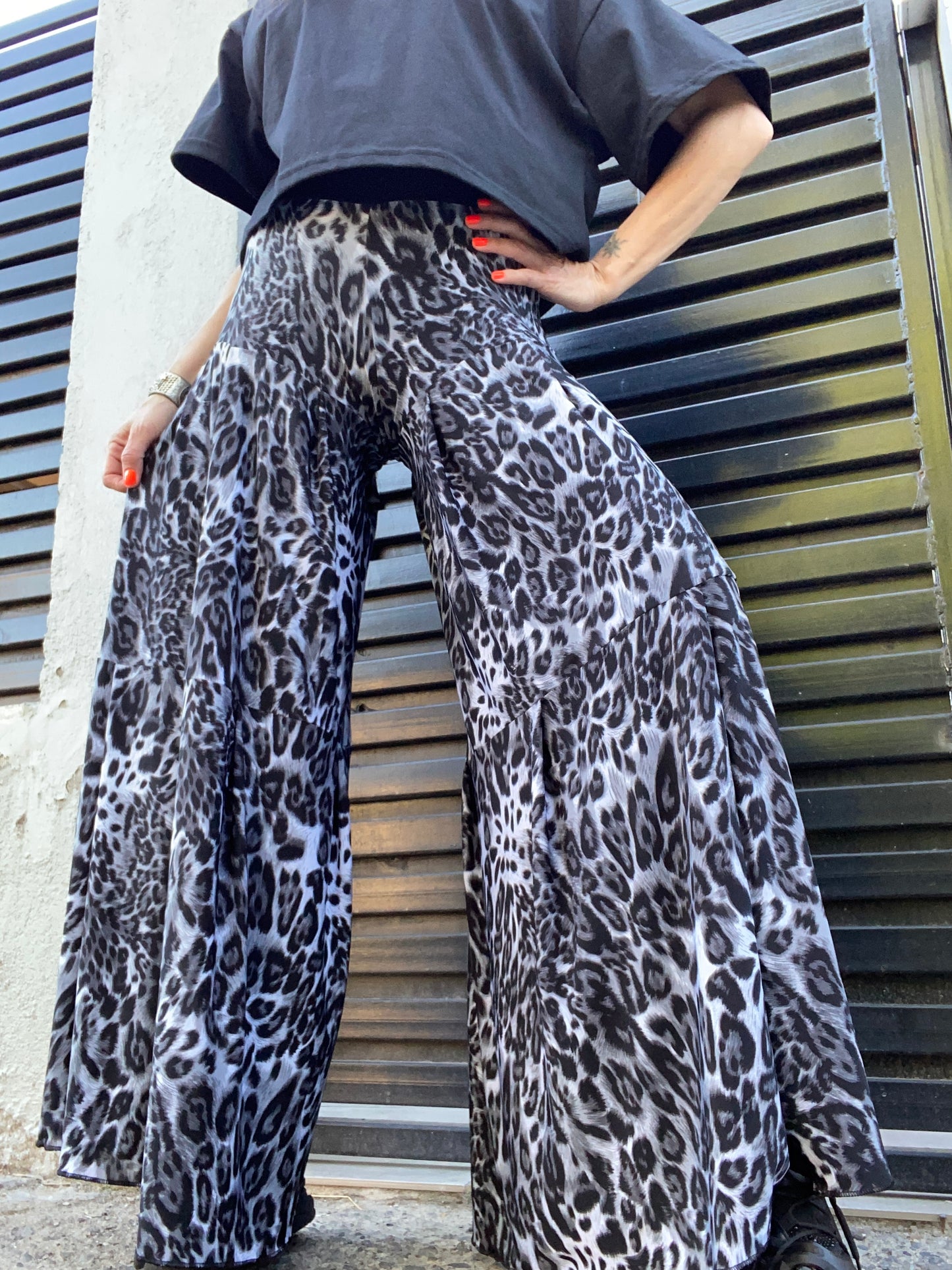 Palazzo Summer Print Gris