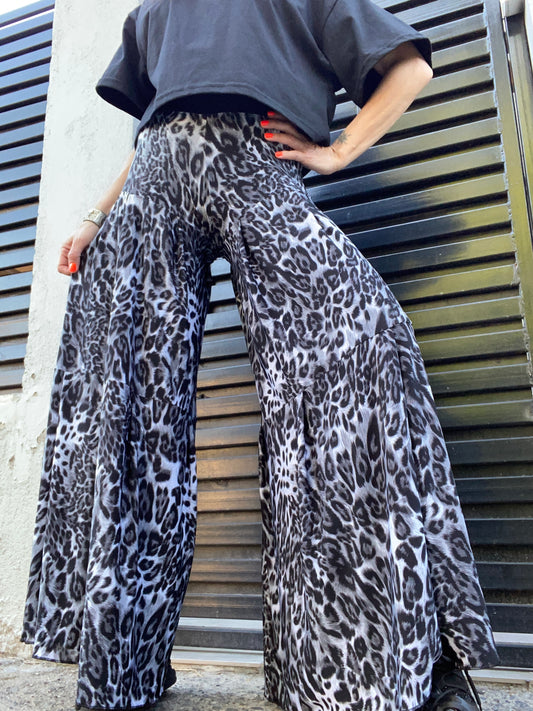 Palazzo Summer Print Gris