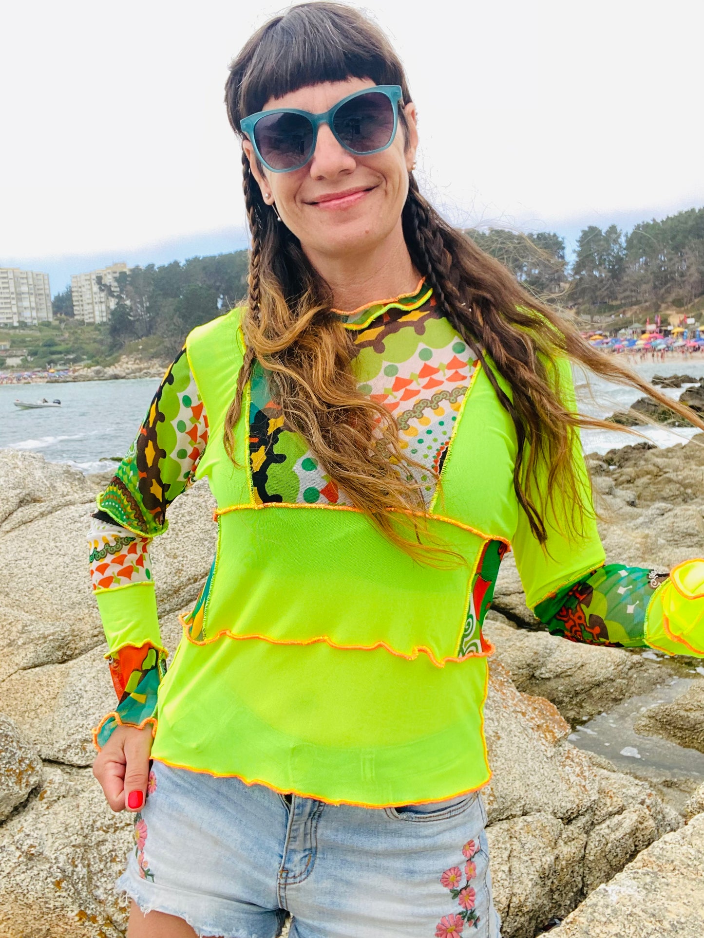 Polera Malla Manga Larga Yellow