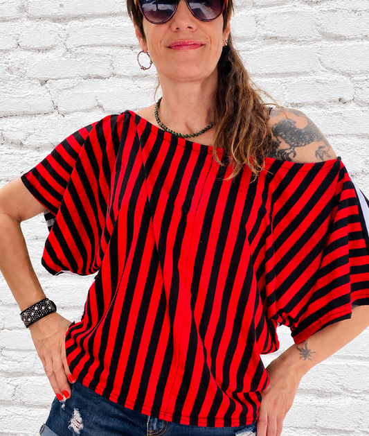 Polera rayas Reversible