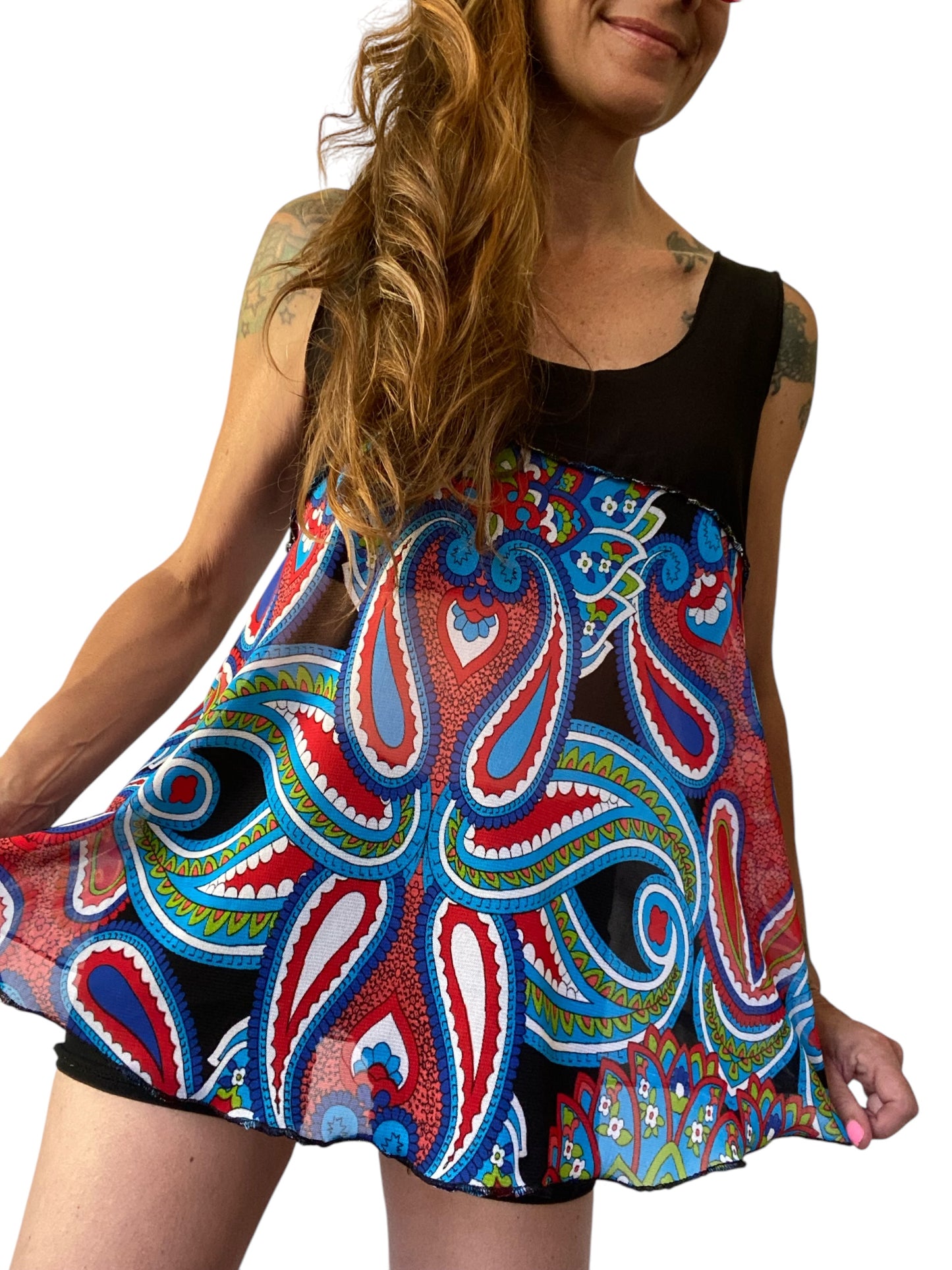 Polera de Malla estampada