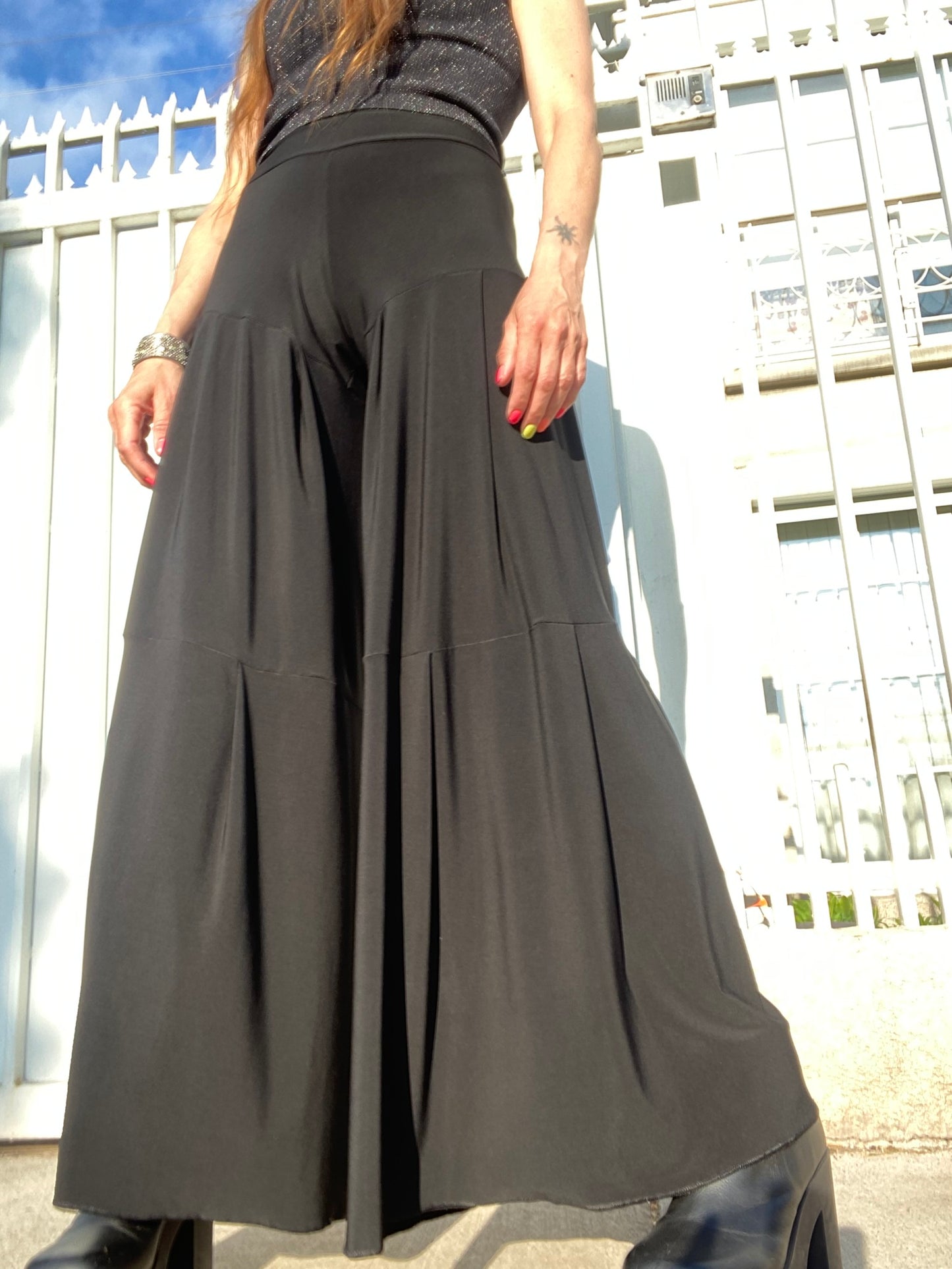 Pantalones Palazzo Black Summer